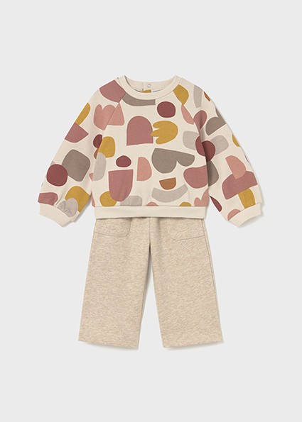 Φόρμα φούτερ  σταμπωτή - ΜΠΕΖ 18M