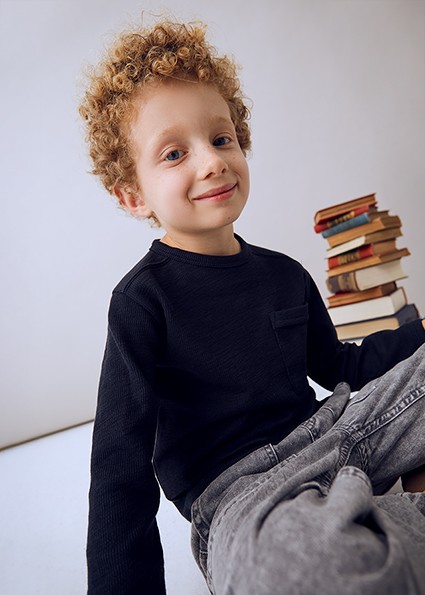 Μπλούζα μακρυμάνικη - ΝΑΥΤΙΚΟ ΜΠΛΕ 2Y