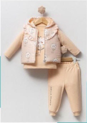 Σετ 3τμχ.με γιλέκο - ΣΟΜΟΝ 18M