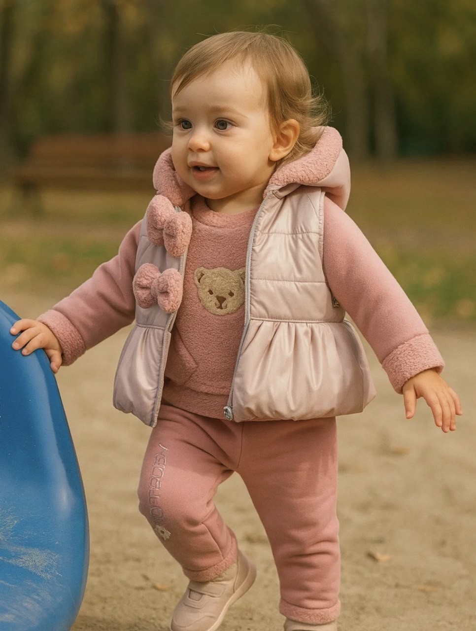 Σετ 3τμχ.με γιλέκο - ΣΑΠΙΟ ΜΗΛΟ 9M