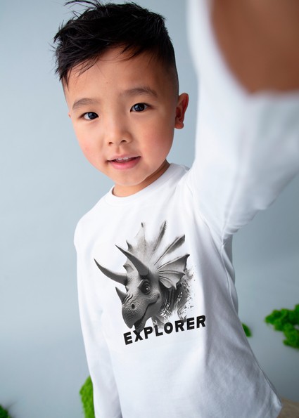 Μπλούζα μακρυμάνικη explorer - ΚΡΕΜ 5Y