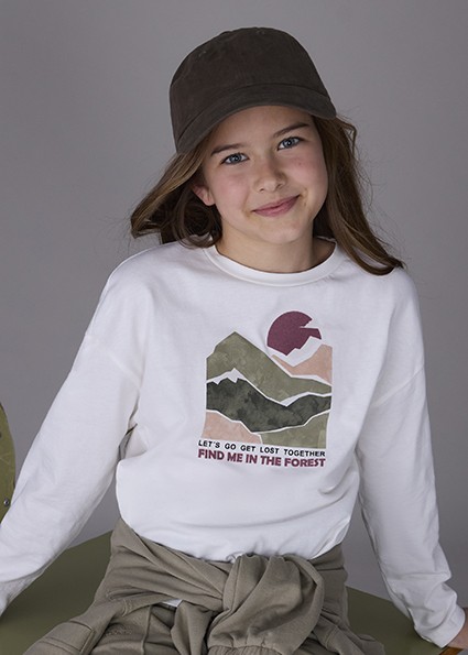 Μπλούζα μακρυμάνικη σχέδιο - ΜΠΕΖ 12Y