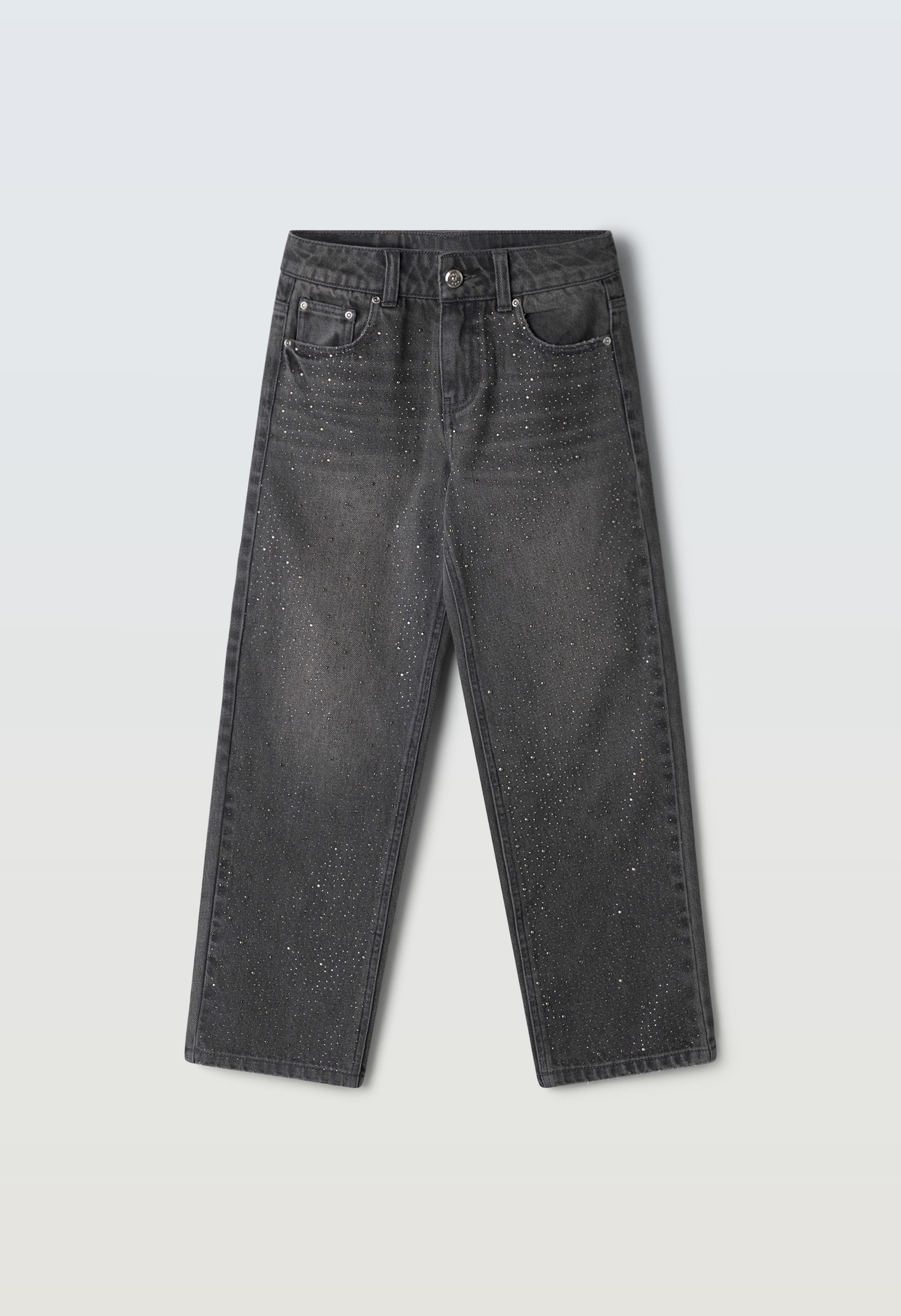 Παντελόνι τζιν παγιέτα - ΜΑΥΡΟ 8Y