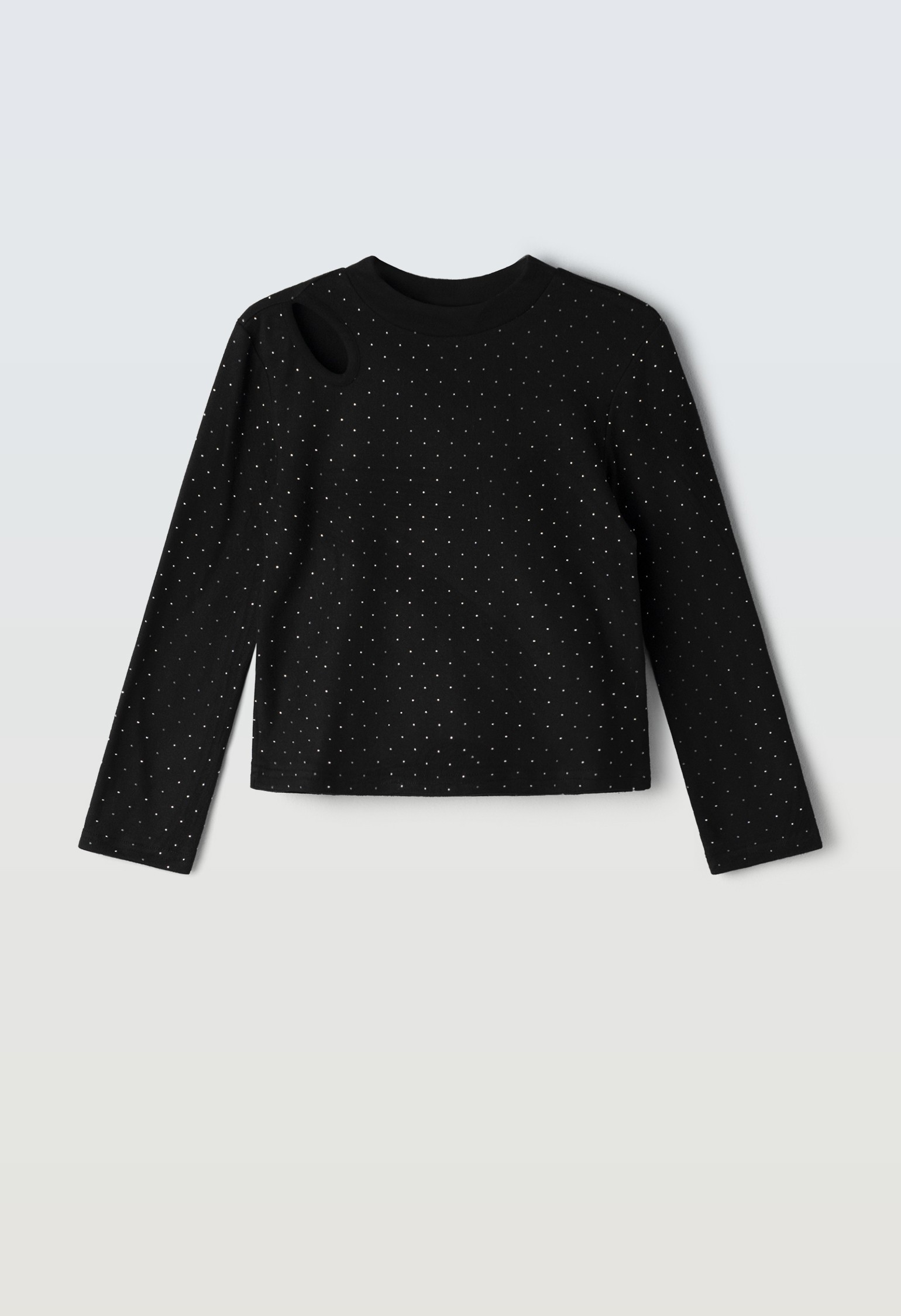 Μπλούζα με στρας - ΜΑΥΡΟ 12Y