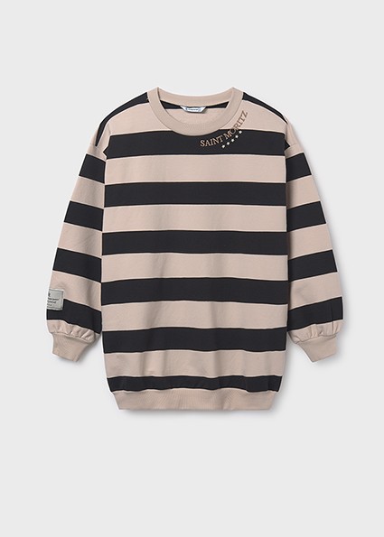 Φόρεμα ριγέ - ΜΑΥΡΟ 18Y