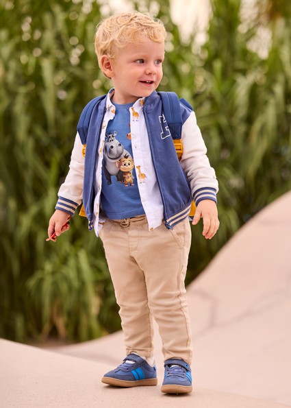 Παντελόνι λινό relaxed - ΜΠΕΖ 12M