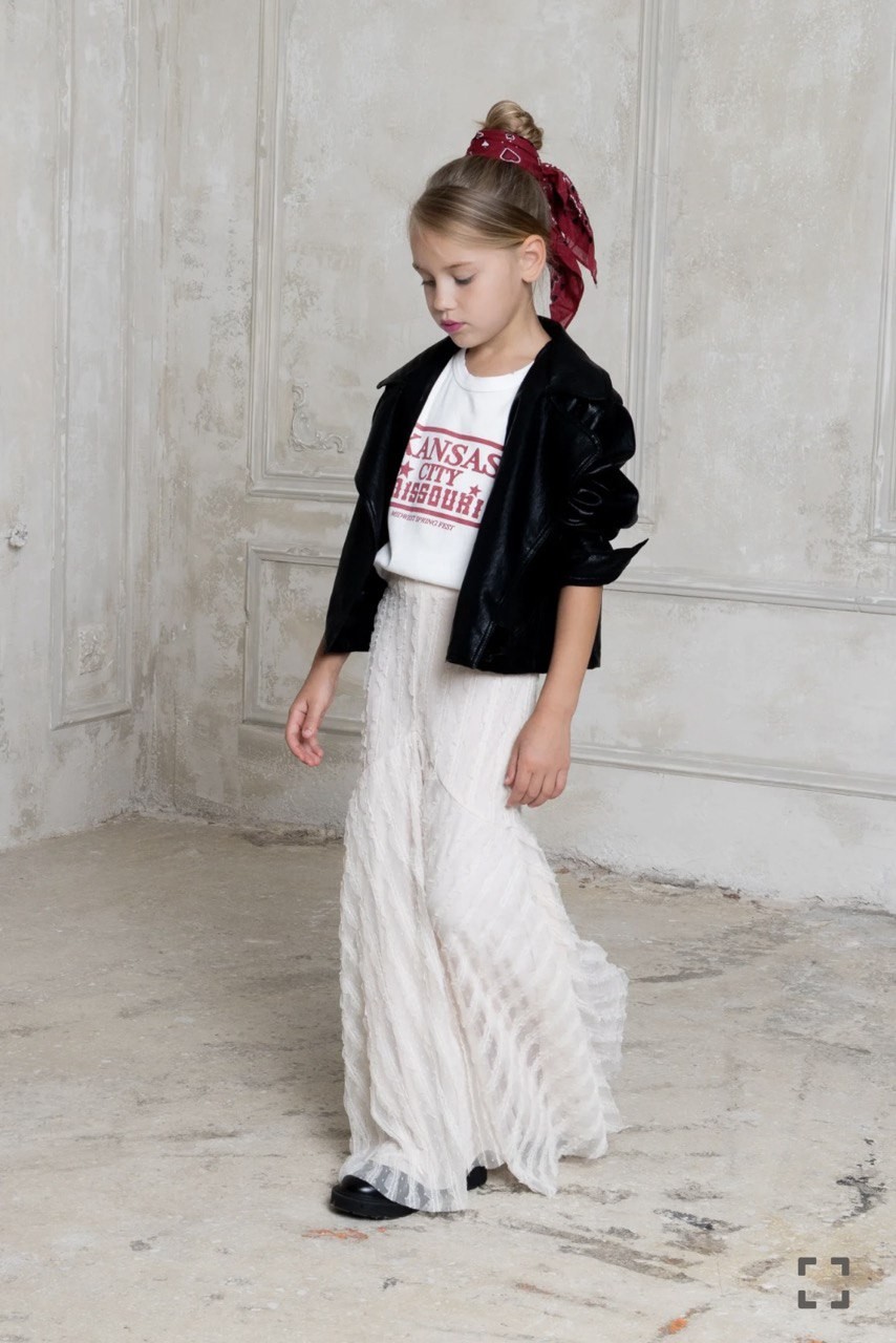 Μπουφάν biker με εφε δέρματος - ΜΑΥΡΟ 5/6Y