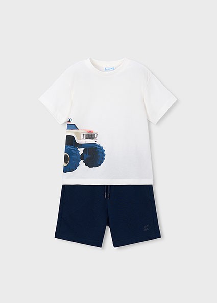 Σετ μακό στάμπα - ΝΑΥΤΙΚΟ ΜΠΛΕ 7Y