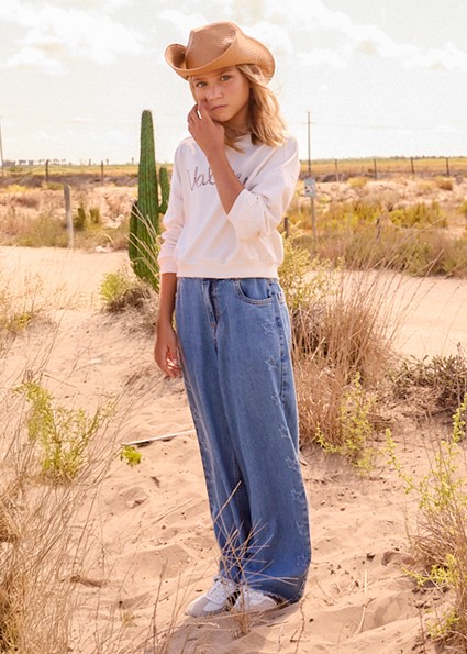 Παντελόνι μακρύ τζιν φαρδύ - ΤΖΙΝ 14Y