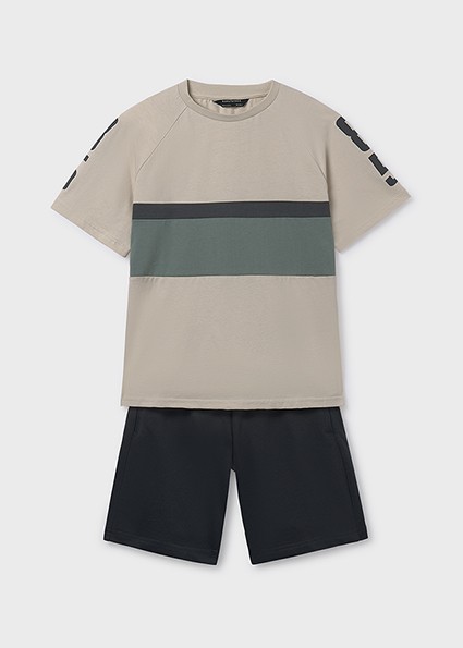 Σετ μακό στάμπα 85 - ΑΝΘΡΑΚΙ 14Y