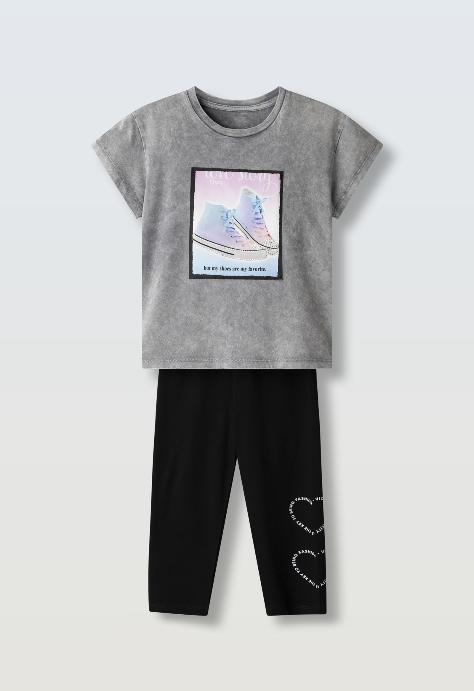 Σετ κολάν - ΓΚΡΙ 14Y