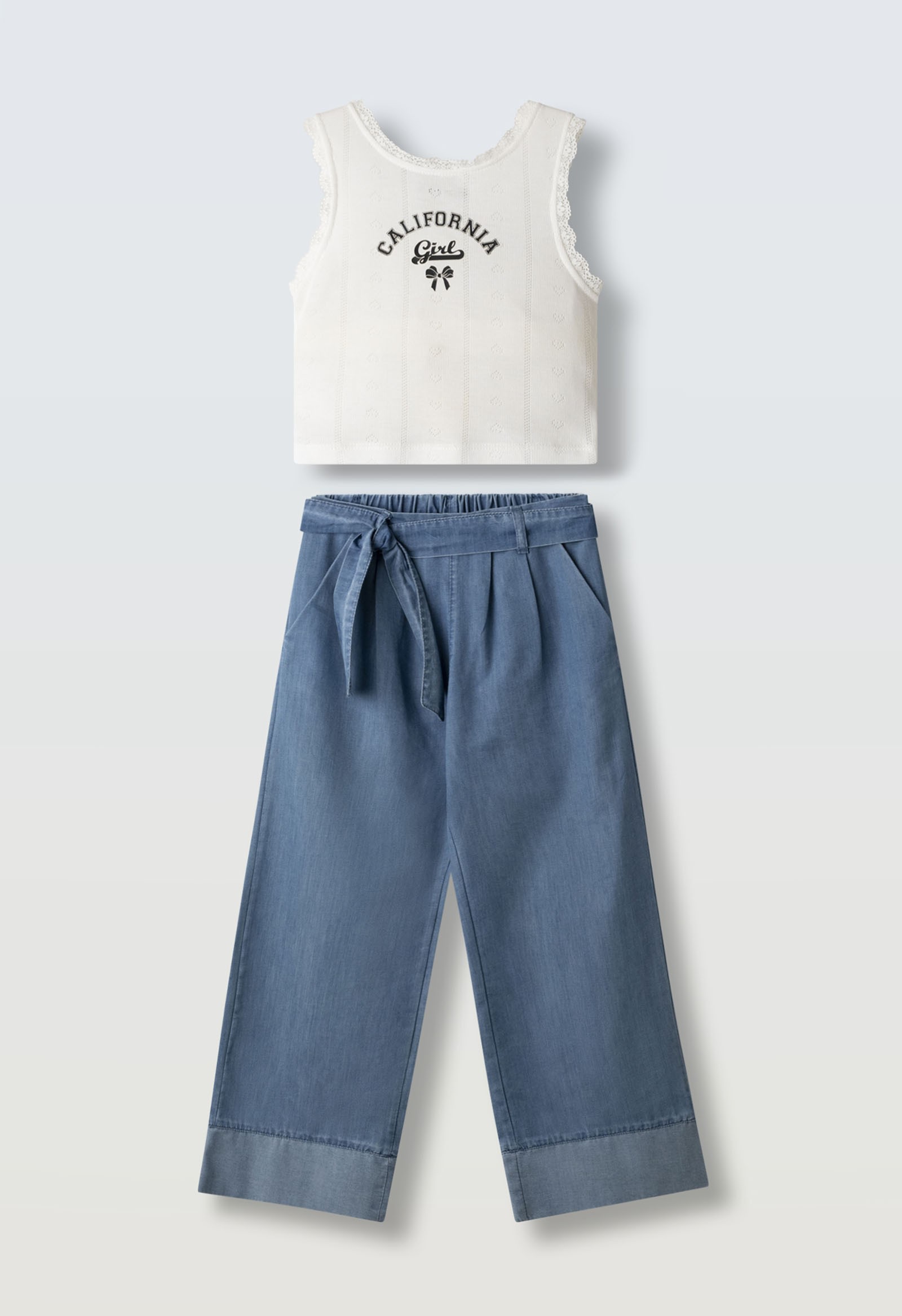 Σετ παντελόνα τζιν - ΛΕΥΚΟ 12Y