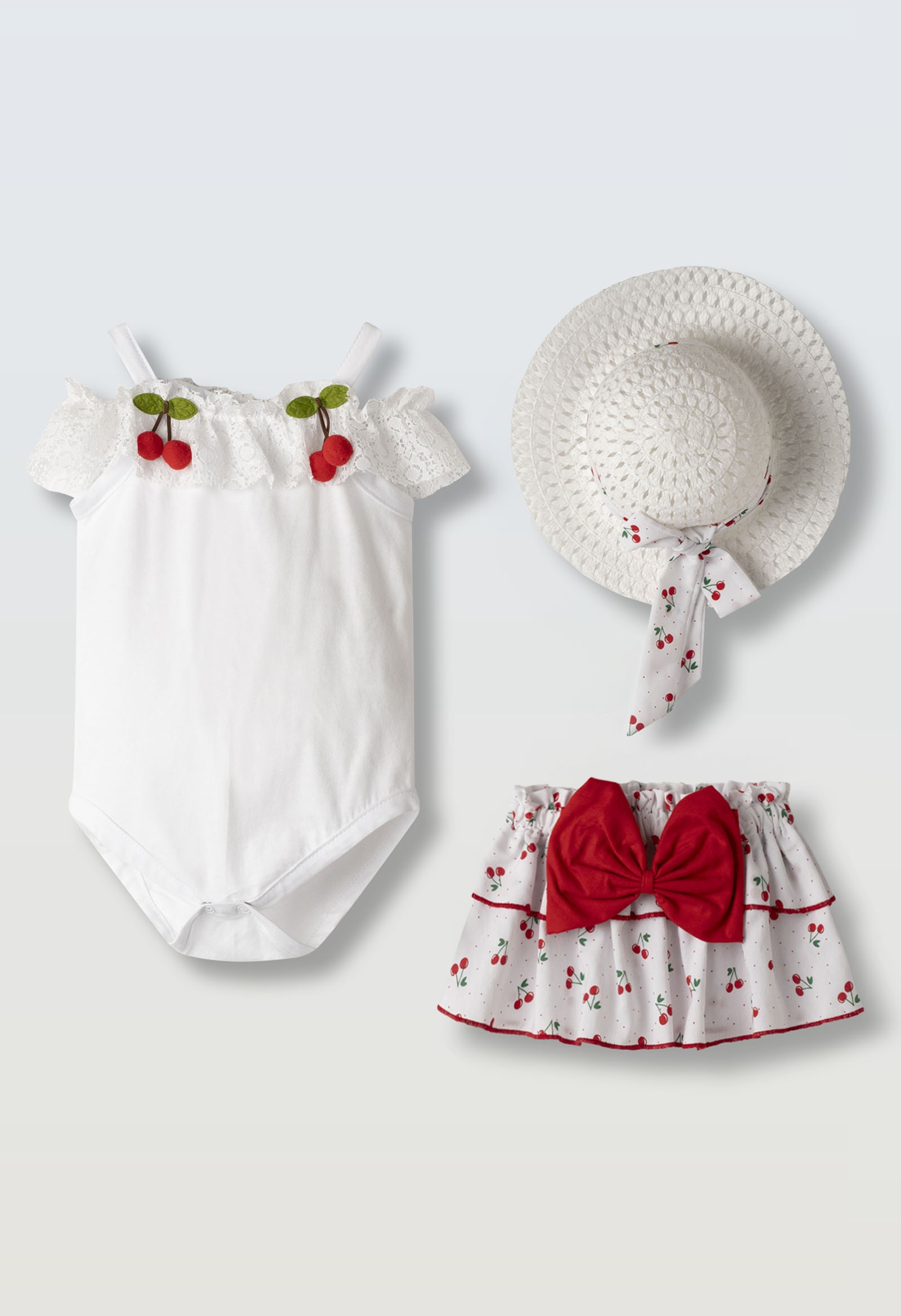 Σετ φούστα βρεφικό - ΛΕΥΚΟ 2Y