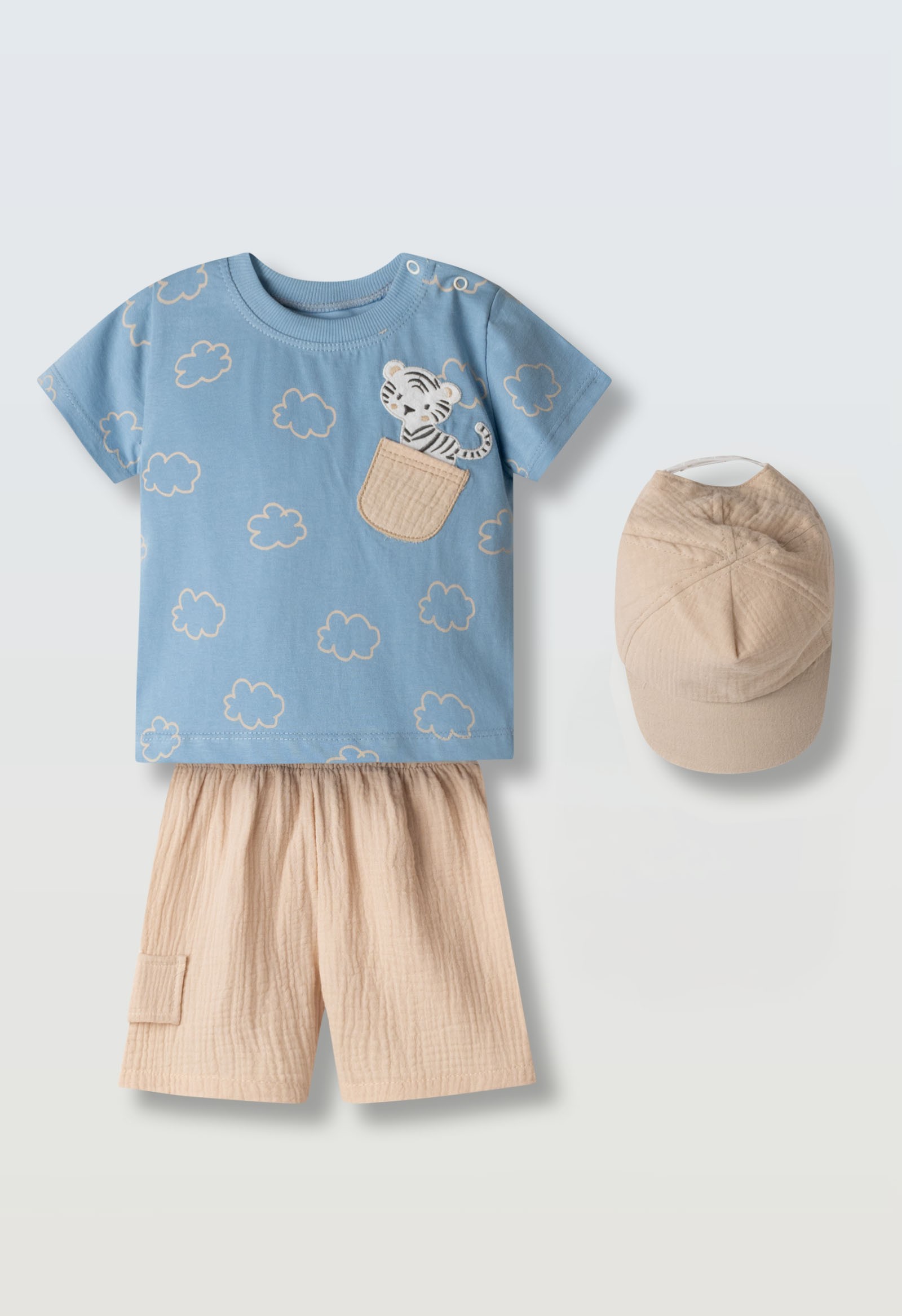 Σετ μακό 3τμχ. με καπέλο - ΣΙΕΛ 6M