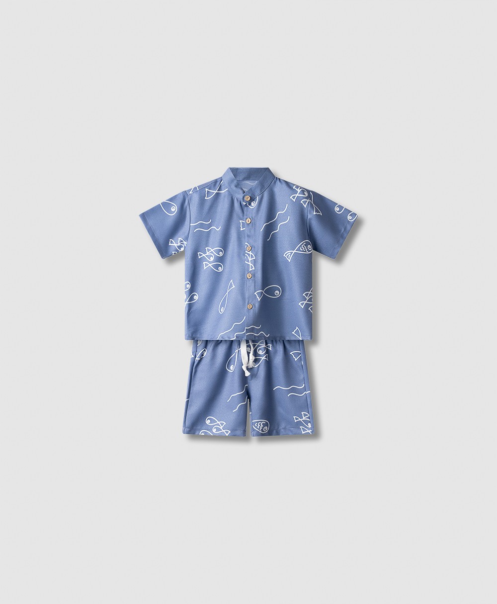 Σετ βερμούδα εμπιμέ - ΣΙΕΛ 6Y