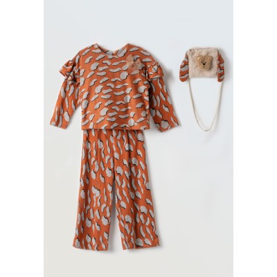 Σετ παντελόνα τούλι - ΕΚΡΟΥ 11/12Y