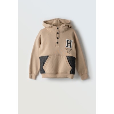 Μπλούζα φούτερ με κουκούλα - ΚΑΜΕΛ 12Y