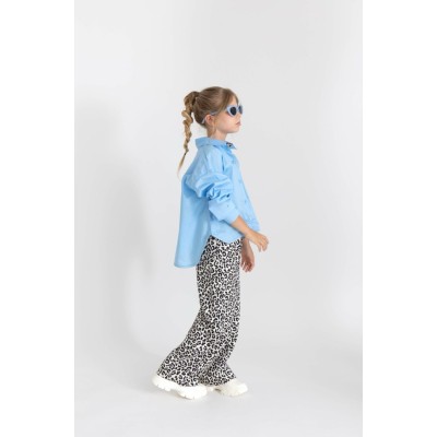 Πουκάμισο leopard σιελ - ΣΙΕΛ 10Y