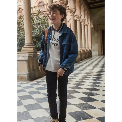 Παντελόνι τζιν lim fit βασικό - ΤΖΙΝ ΣΚΟΥΡΟ 16Y