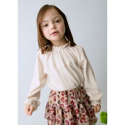 Μπλούζα μακρυμάνικη μακό γκοφρέ - ΜΑΚΙΑΤΟ 4Y