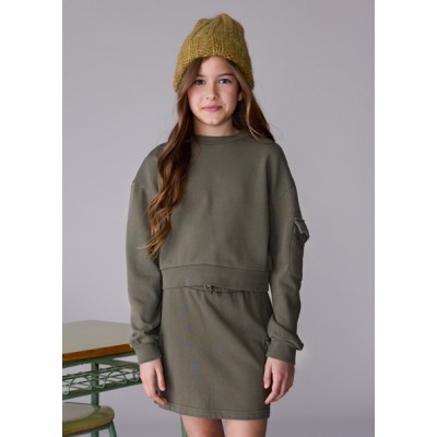 Σετ φούστα cargo - ΧAKI 10Y