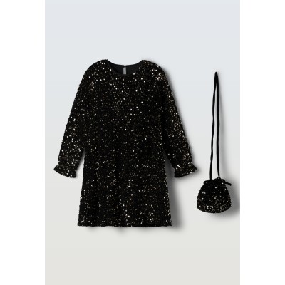Φόρεμα με παγιέτα - ΜΑΥΡΟ 8Y