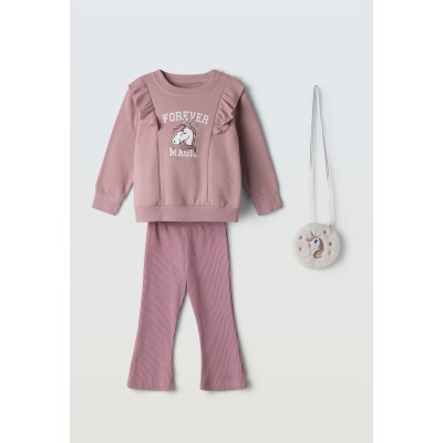 Σετ κολάν με τσαντάκι - ΣΑΠΙΟ ΜΗΛΟ 4Y