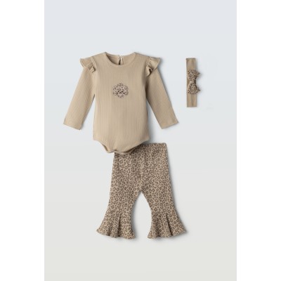 Σετ κολάν καμπάνα με κορδέλα - ΚΑΜΕΛ 9M