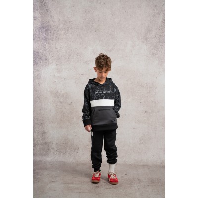 Σετ φόρμα αχνούδιαστη - ΜΑΥΡΟ 8Y