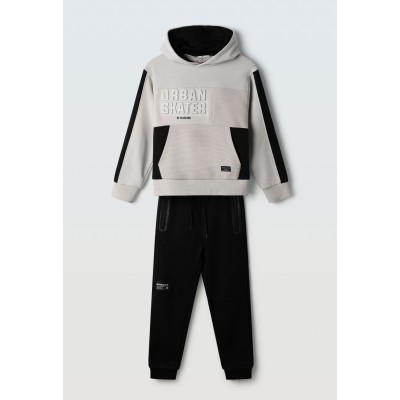 Σετ φόρμα φούτερ αχνούδιαστη - ΓΚΡΙ 14Y