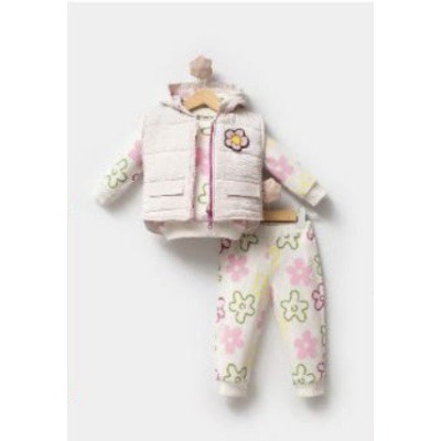 Σετ 3τμχ.με γιλέκο - ΚΙΤΡΙΝΟ 12M