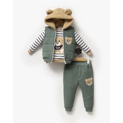 Σετ 3τμχ. με γιλέκο - ΠΡΑΣΙΝΟ 18M