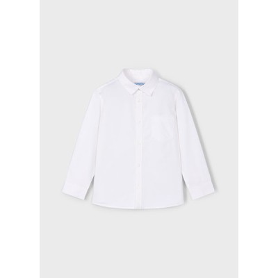 Πουκάμισο μακρυμάνικο basic - ΛΕΥΚΟ 4Y