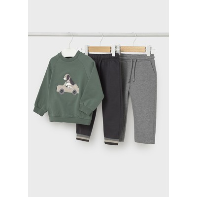 Φόρμα 2 παντελόνια φούτερ - ΠΡΑΣΙΝΟ 18M