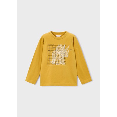Long sleeve glow in the dark blouse - MUSTARD 4Y