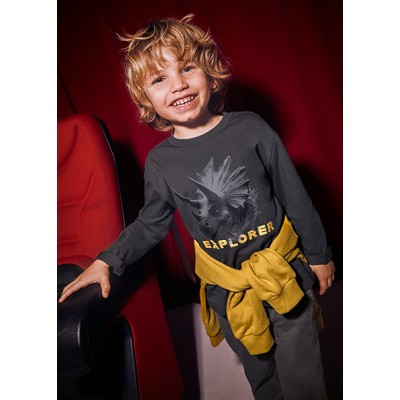 Explorer long sleeve shirt - BLACK 4Y