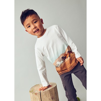 Long sleeve blouse - CREAM 8Y