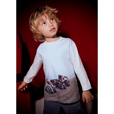 Long sleeve blouse - CREAM 4Y