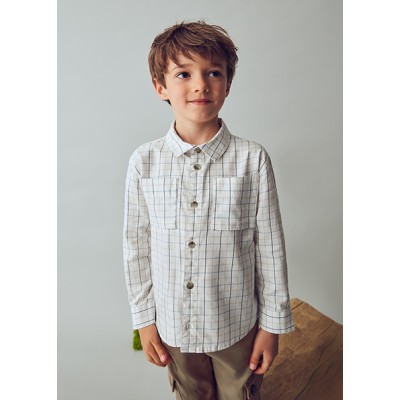 Πουκάμισο καρό μακρυμάνικο - ΚΡΕΜ 4Y