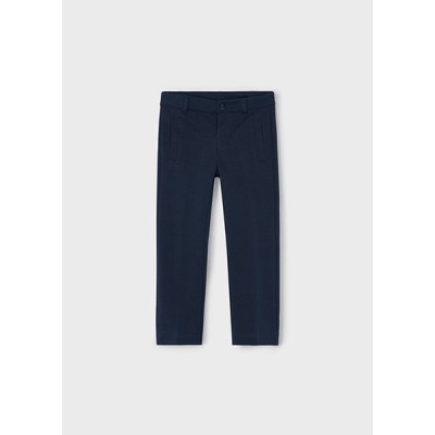 Interlock slant pocket pants - NAVY BLUE 4Y