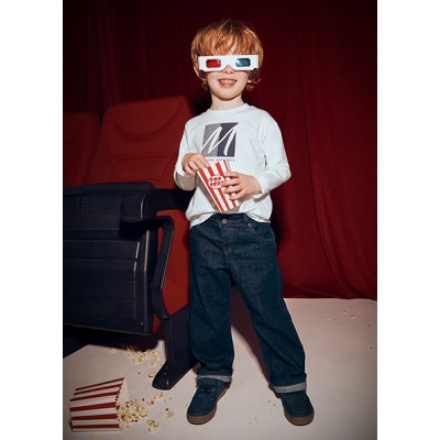 Παντελόνι soft denim 5τσεπο - ΜΠΛΕ ΕΝΤΟΝΟ 5Y