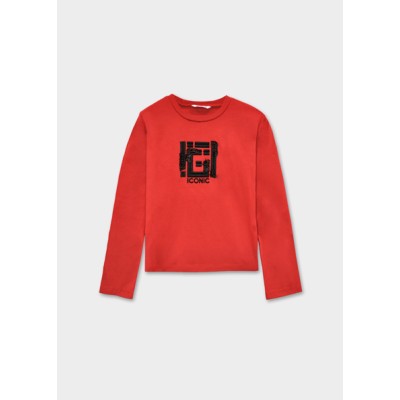 Μπλούζα κεντητή - ΚΟΚΚΙΝΟ 10Y