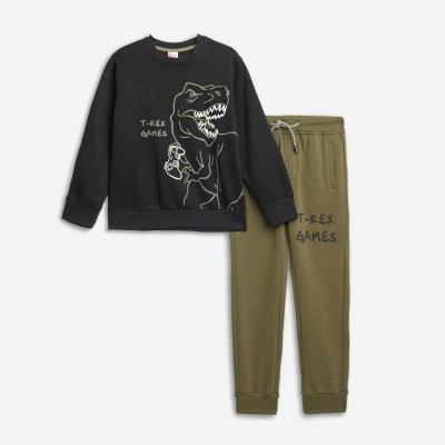 Σετ φόρμα φούτερ - ΜΑΥΡΟ 6Y