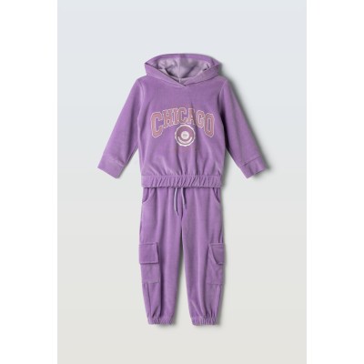 Σετ φόρμα βελούδινη - ΛΙΛΑ 4Y