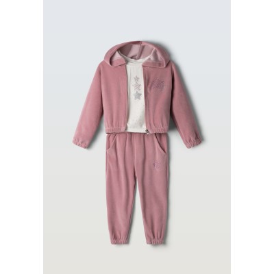 Σετ φόρμα βελούδινη 3τμχ. - ΡOZ 5Y