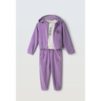 Σετ φόρμα βελούδινη 3τμχ. - ΛΙΛΑ 3Y