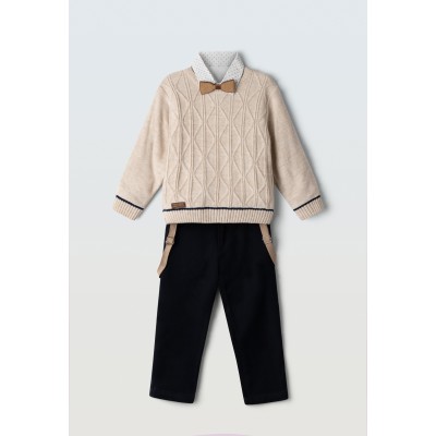 Σετ 4 τμχ.με πουλόβερ - ΕΚΡΟΥ 4Y