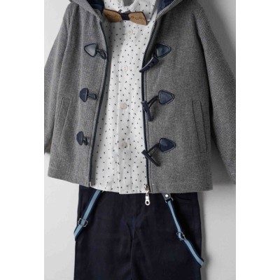 Σετ 4 τμχ. με ζακέτα - ΓΚΡΙ 4Y