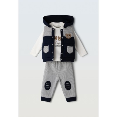 Σετ φόρμα 3τμχ. με γιλέκο - ΜΠΛΕ 24M