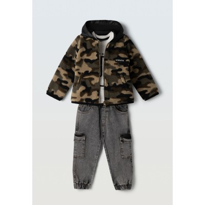 Σετ παντελόνι 3τμχ.με ζακέτα - ΧAKI 3Y